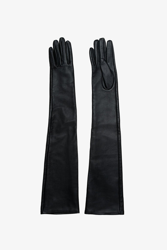 GISELE | Long Leather Gloves