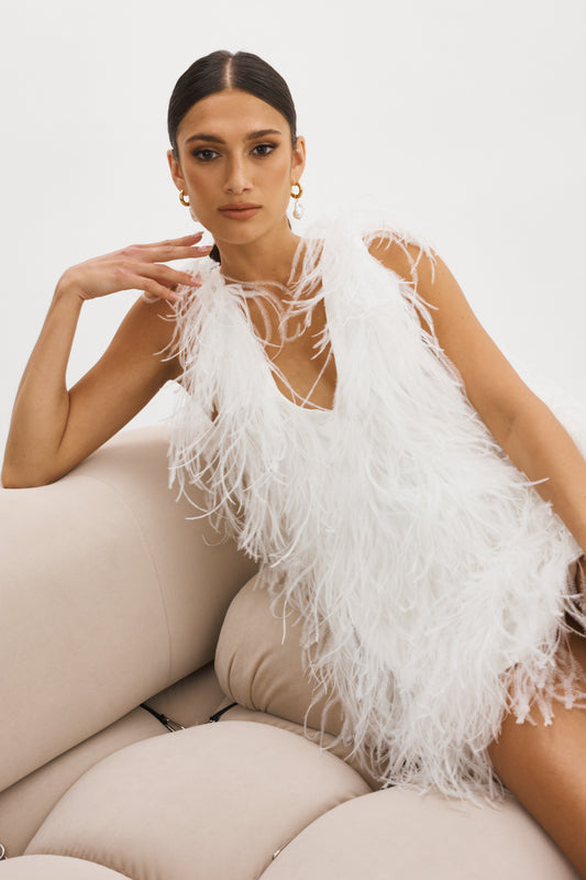 ALENA | Feather Dress