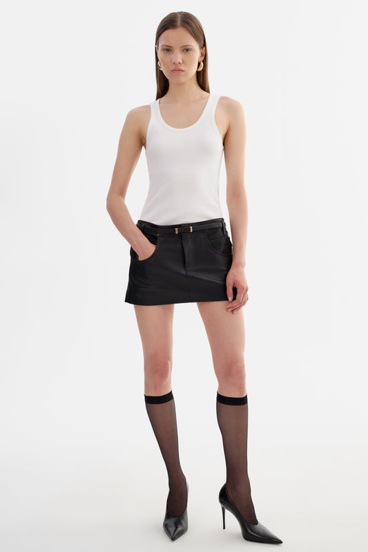 AMARA | Leather Mini Skirt