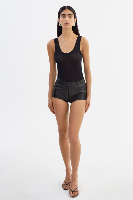 ANNAISE | Leather Hot Shorts