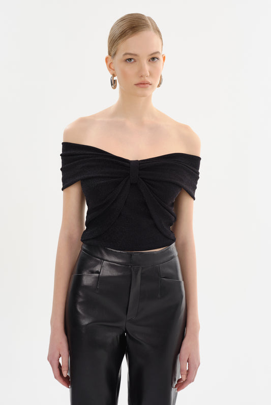 CAMELIA | Lurex Knit Top