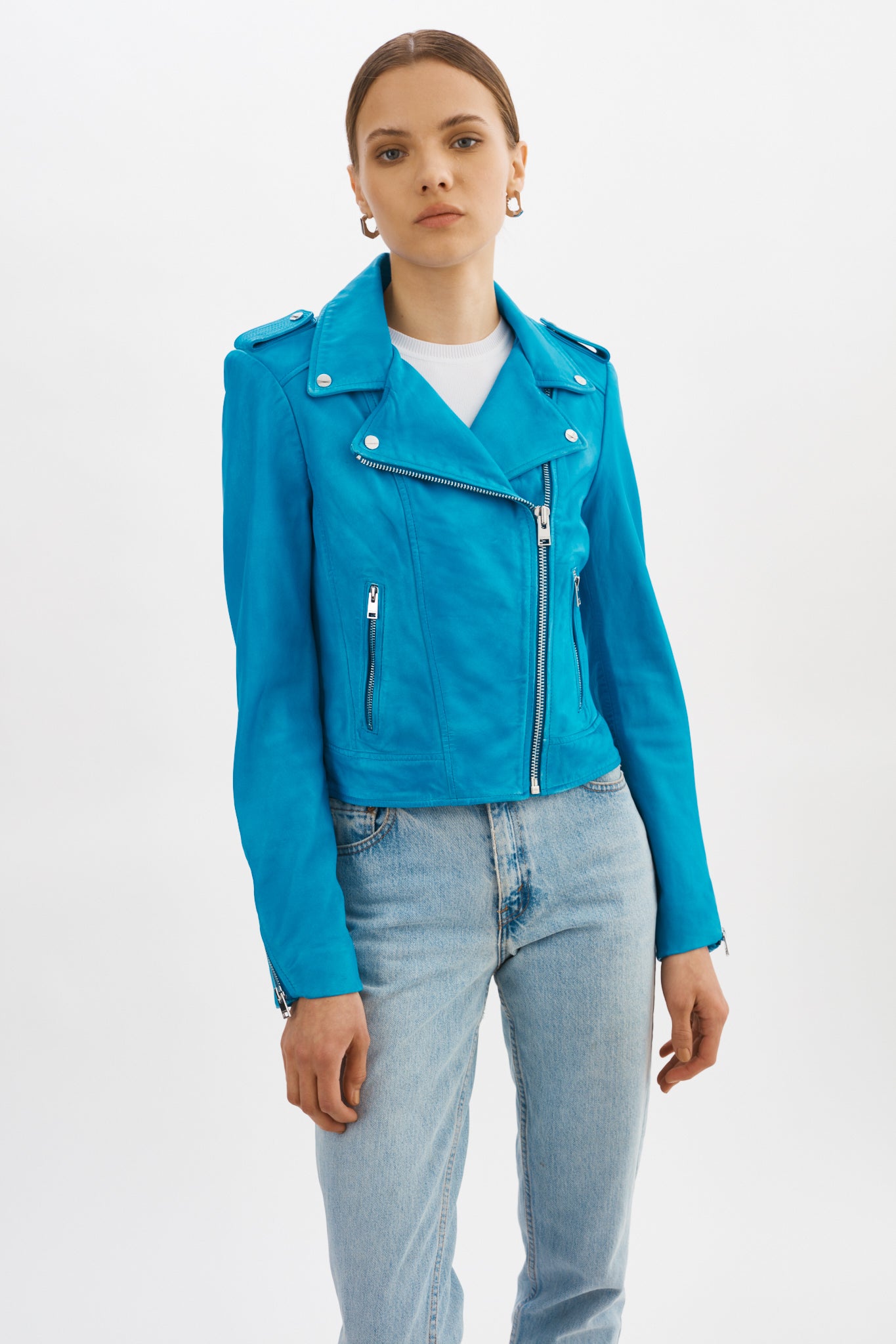 DONNA Iconic Leather Biker Jacket