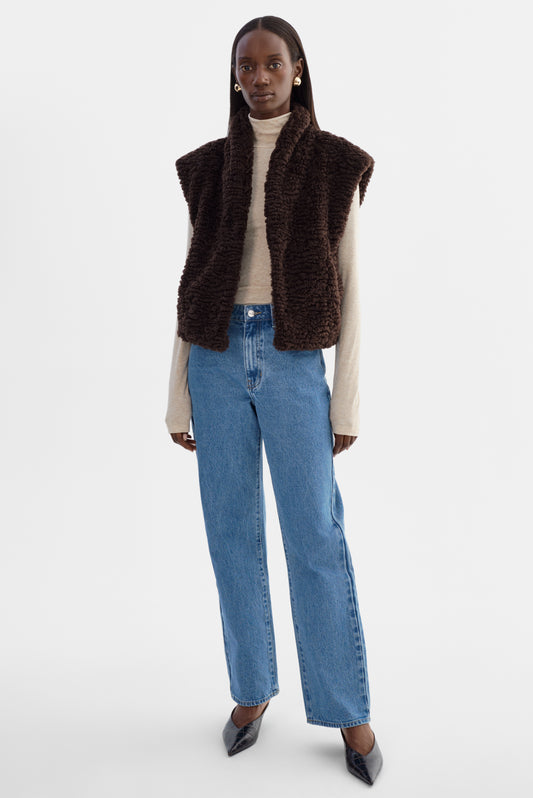DUA | Gilet réversible en fausse fourrure