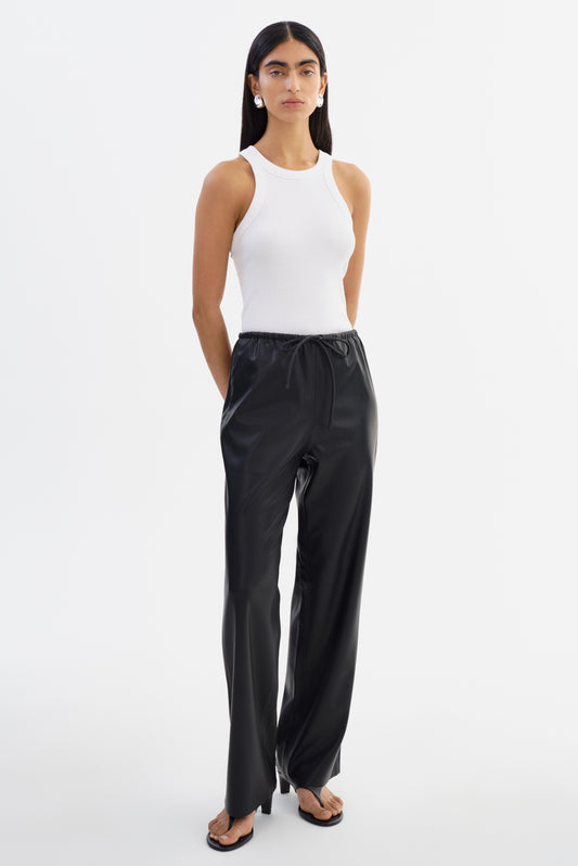 FAITH | Faux Leather Relaxed Pant