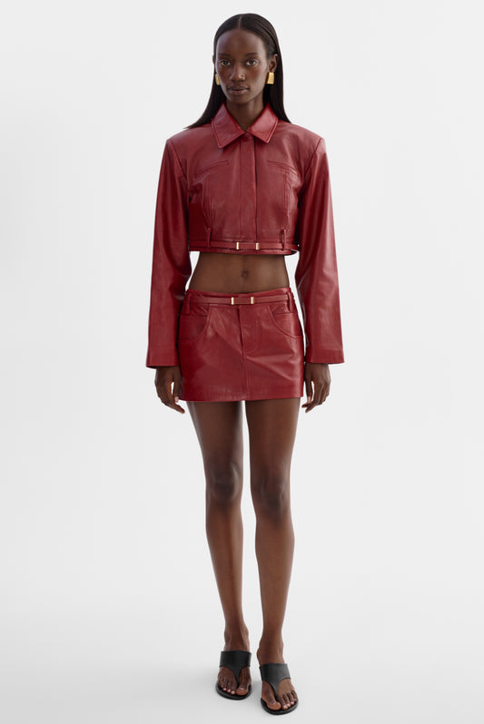 AMARA | Leather Mini Skirt