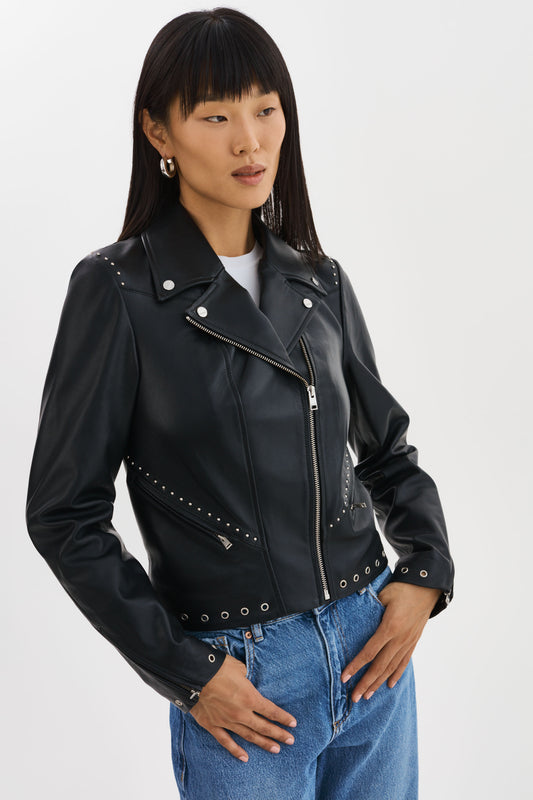 IDETTA | Leather Biker Jacket