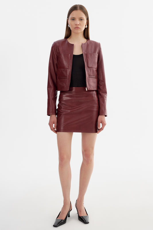 LINETTE | Veste en cuir