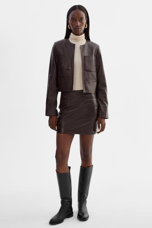 LINETTE | Veste en cuir