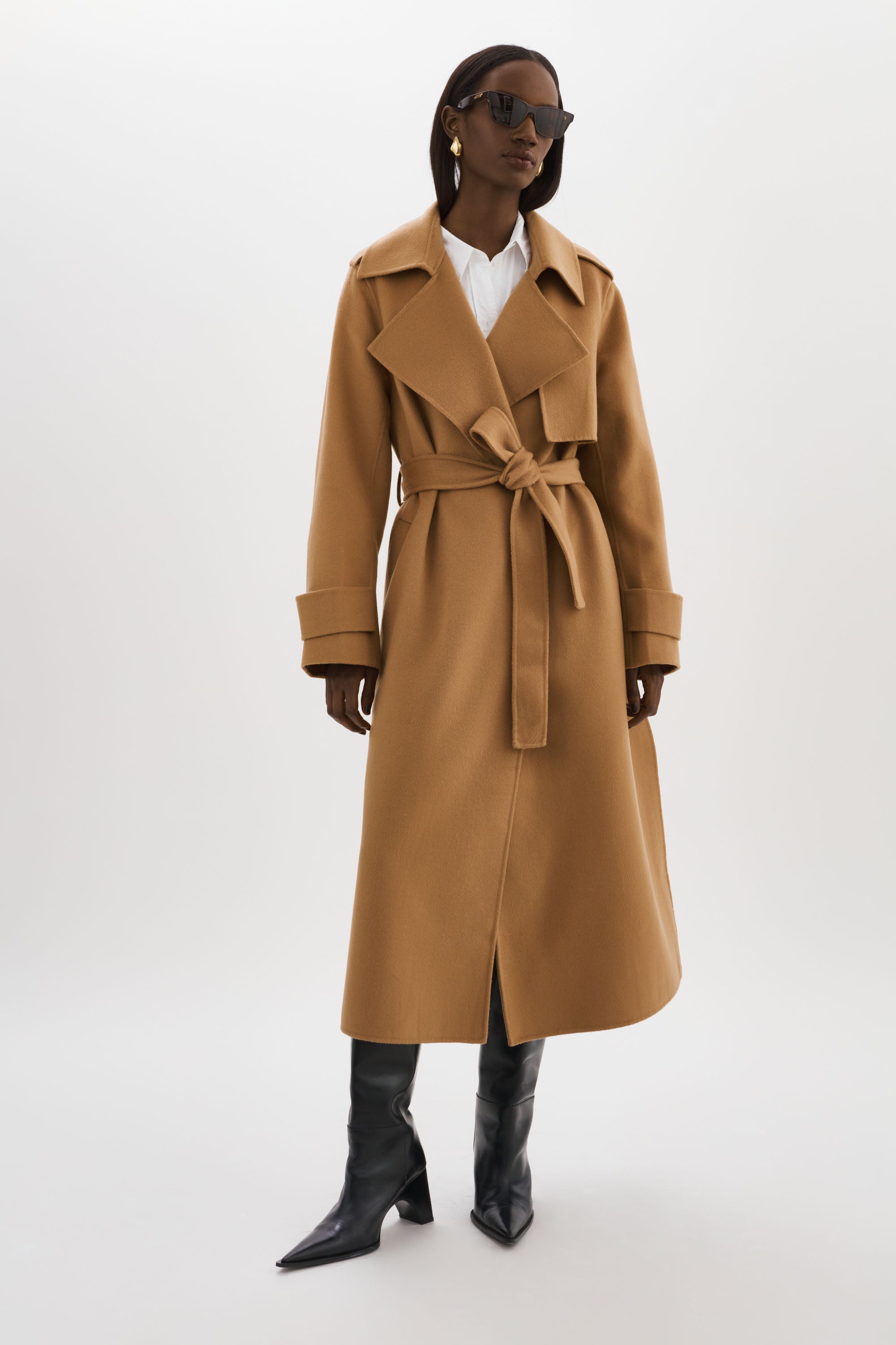 WOOL TRENCH COAT-