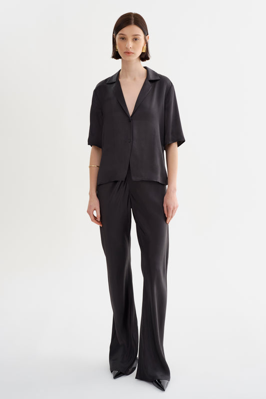 EMILE | Satin Straight Leg Pant