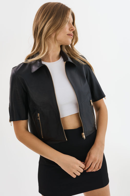SEVANA | Reversible Leather Jacket