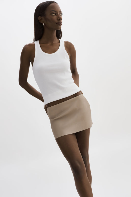 BRISSA | Leather Micro Mini Skirt