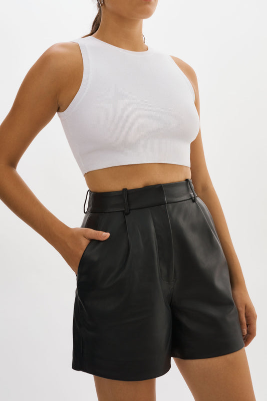 MARLENE | Leather Shorts