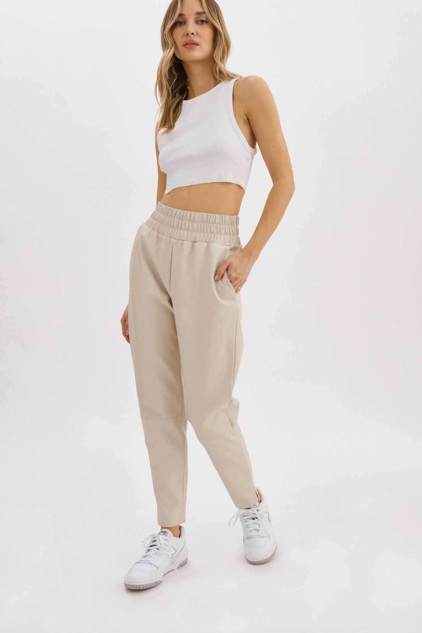 NINETA Leather Joggers – LAMARQUE