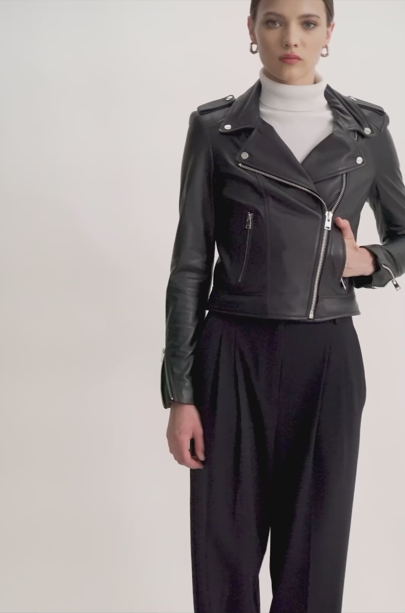 DONNA | Iconic Leather Biker Jacket