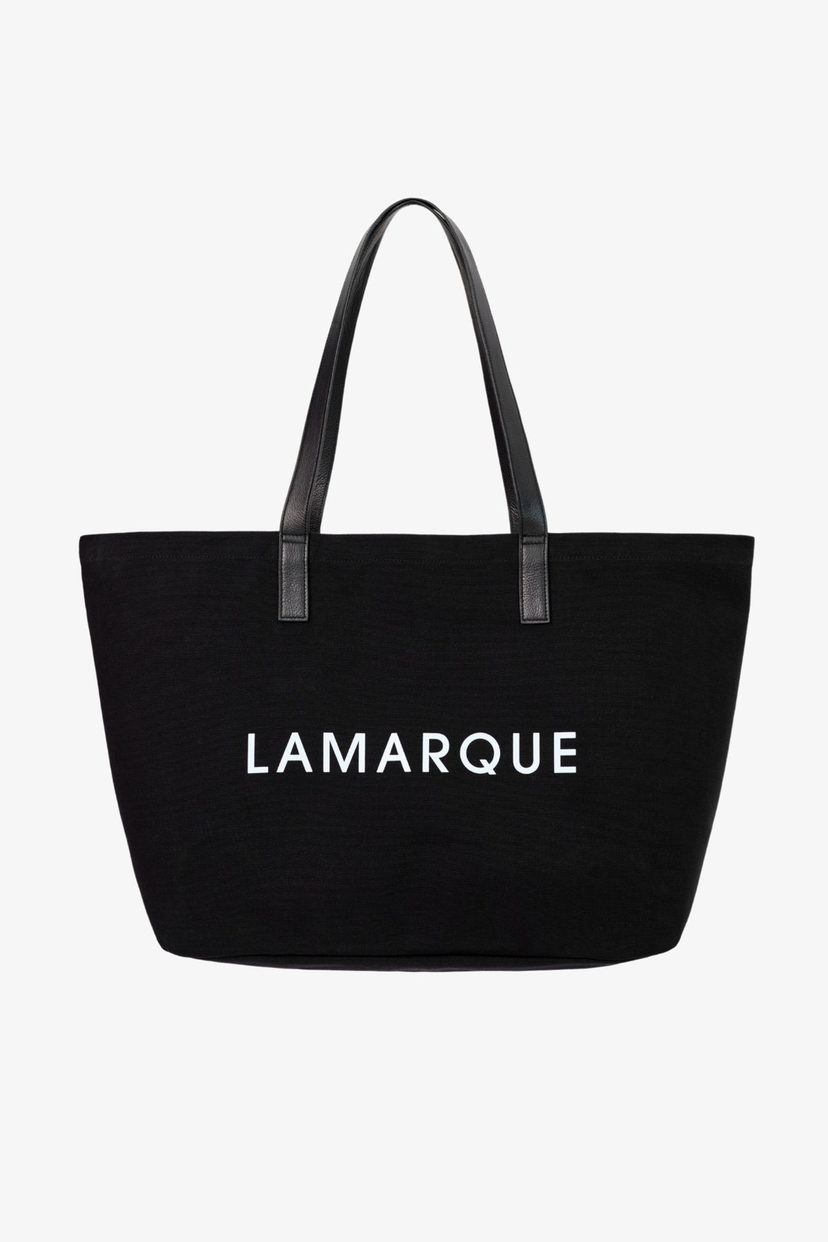 SHOPPER Canvas Tote Bag Leather Straps
