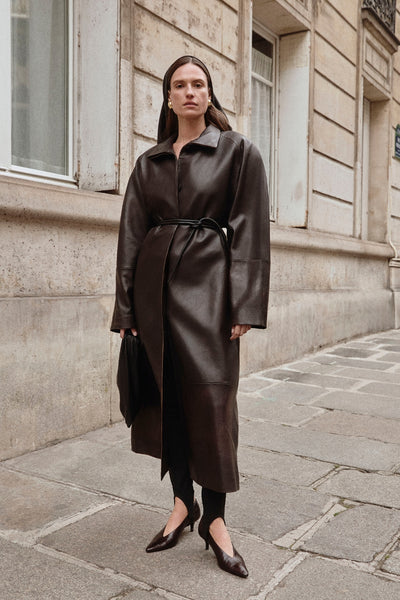 ALEXANDRA | Leather Coat – LAMARQUE