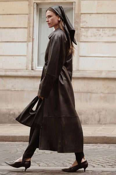 ALEXANDRA | Leather Coat