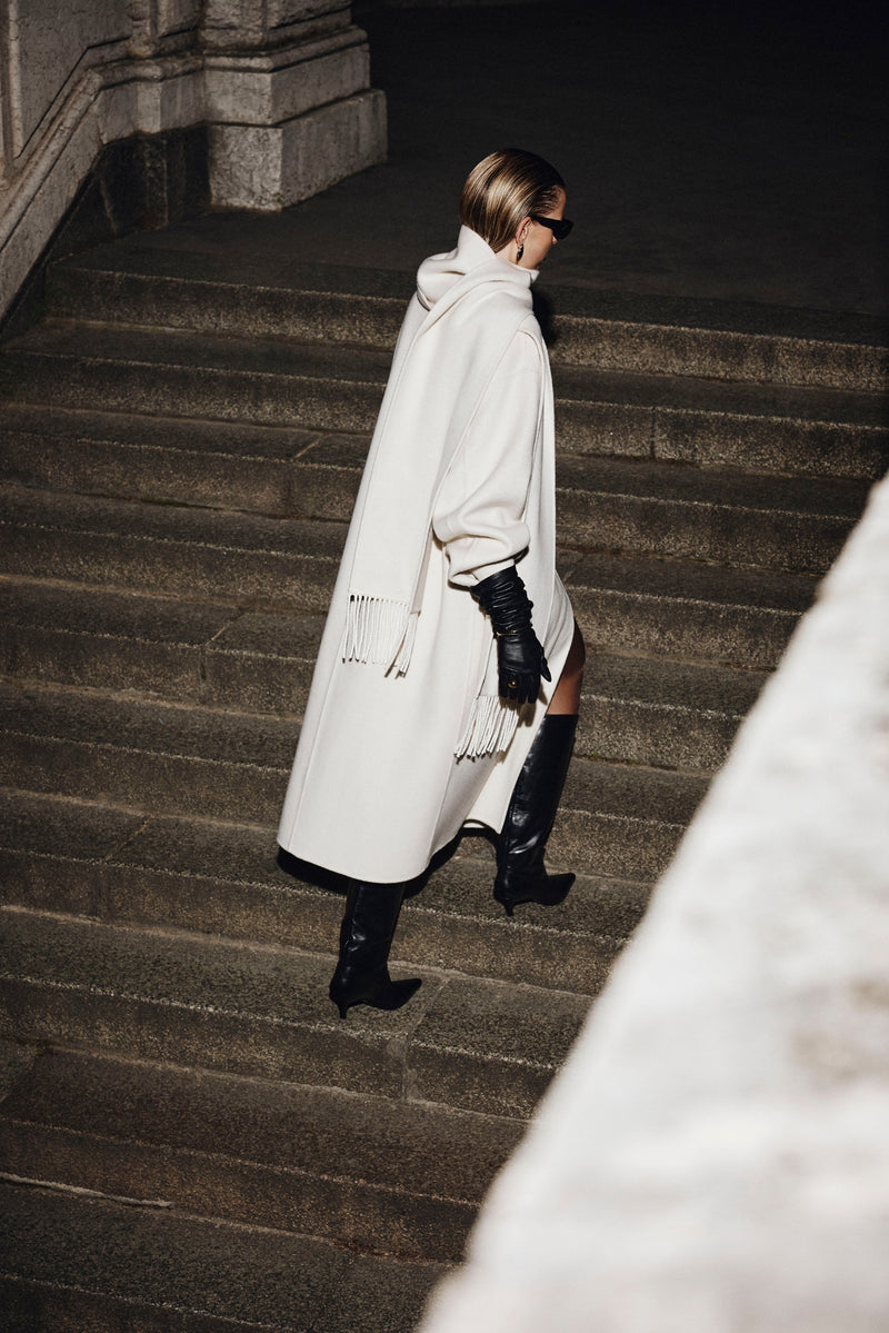 TWILA Wool Scarf Coat