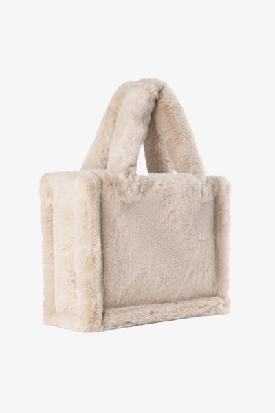 JADE | Faux Fur Tote Bag