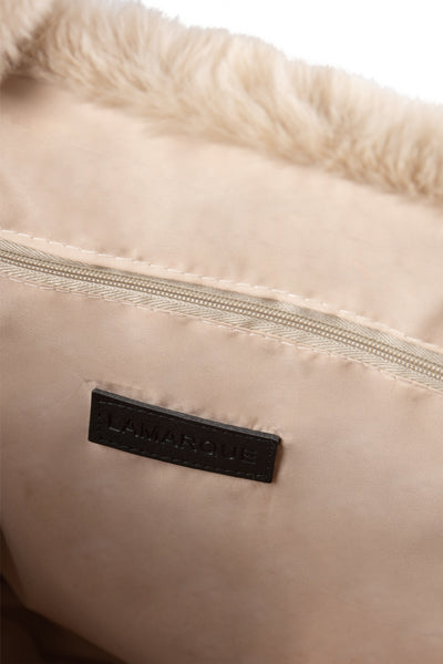 JADE | Faux Fur Tote Bag