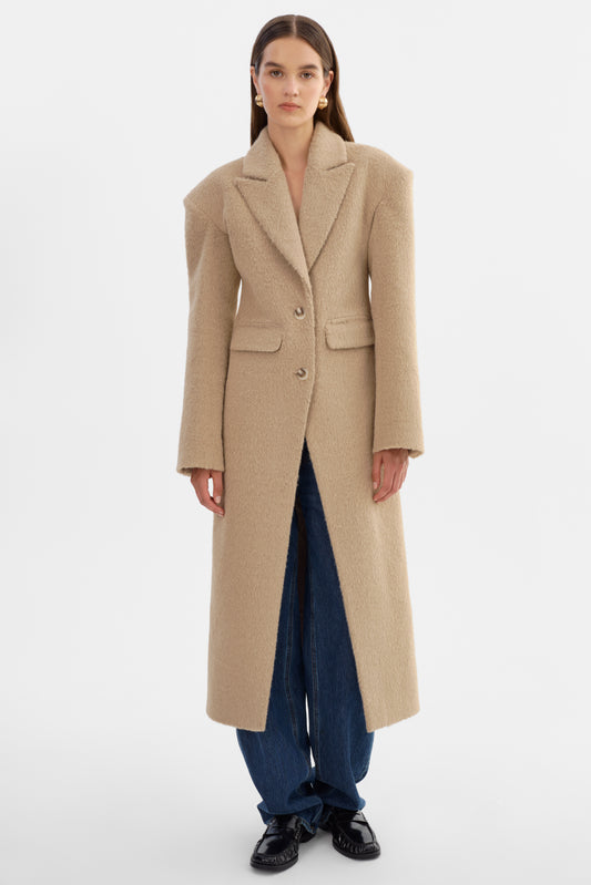 AALIYAH | Textured Hourglass Coat
