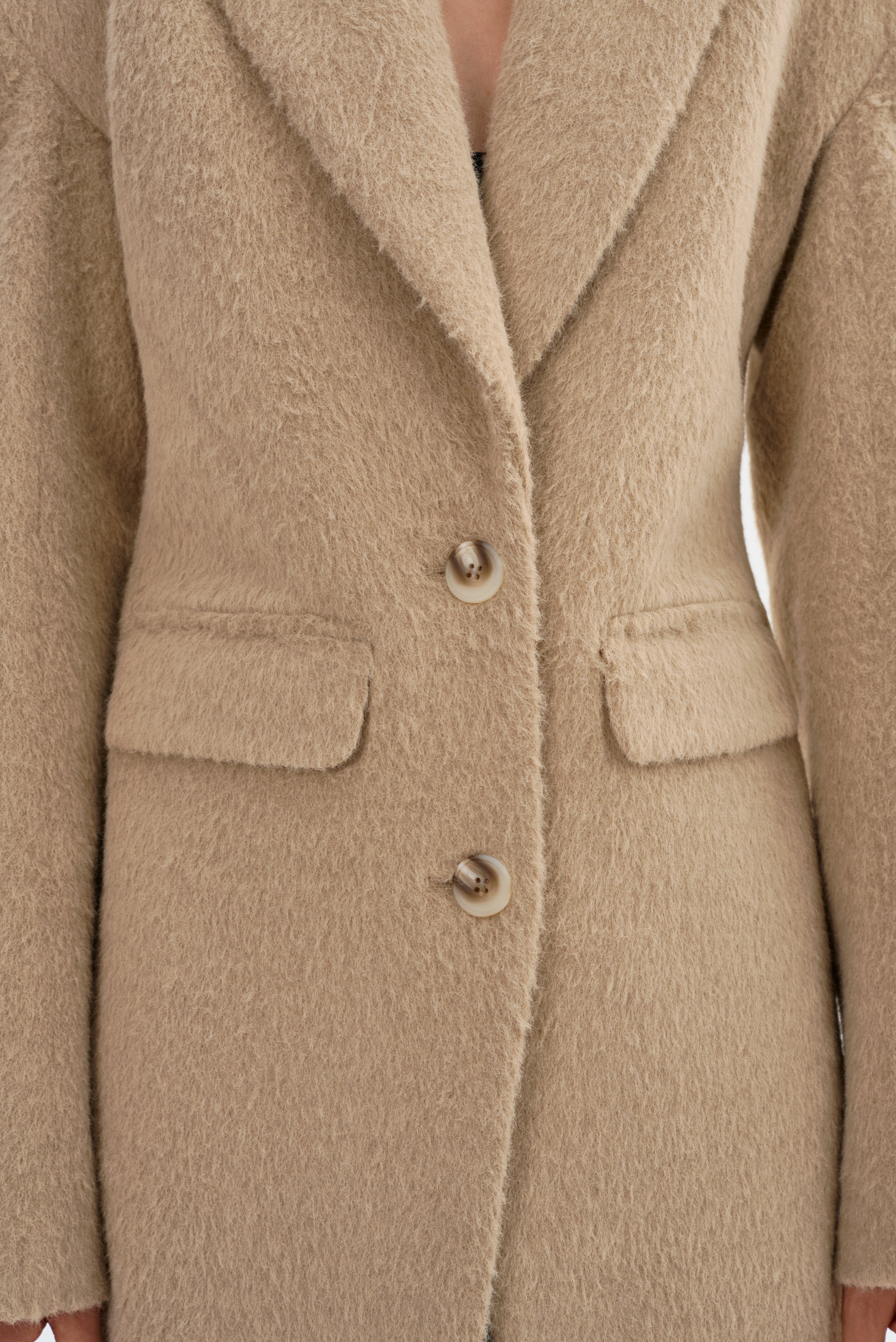 AALIYAH | Manteau texturé en sablier