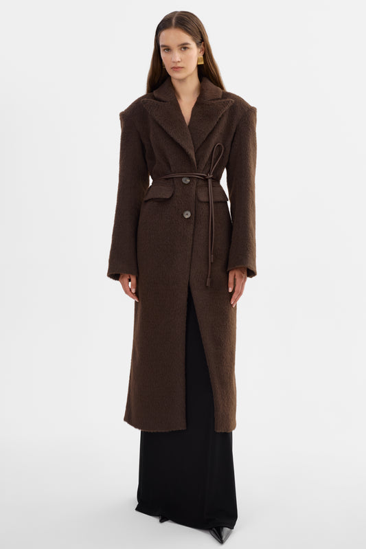 AALIYAH | Textured Hourglass Coat