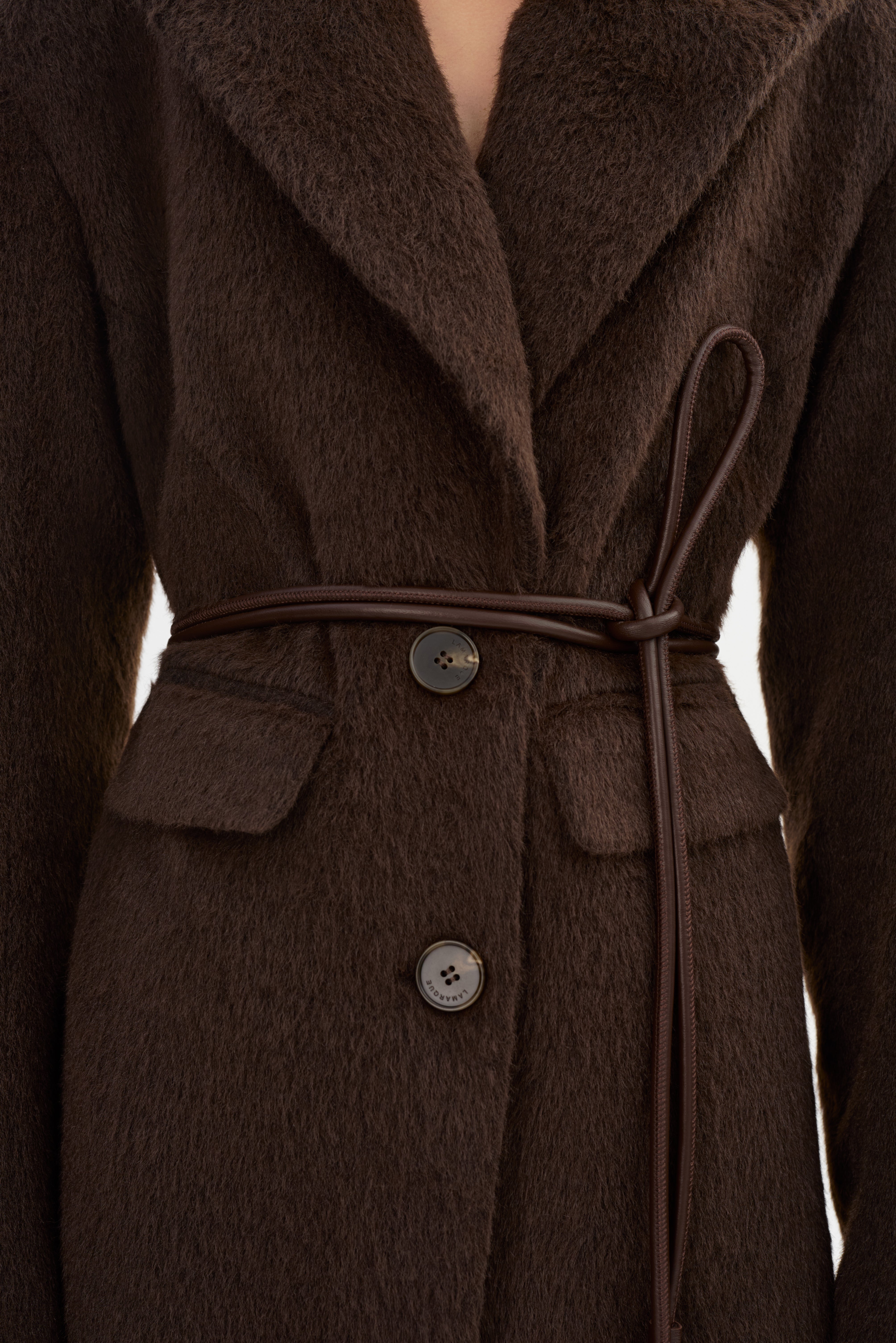 AALIYAH | Manteau texturé sablier