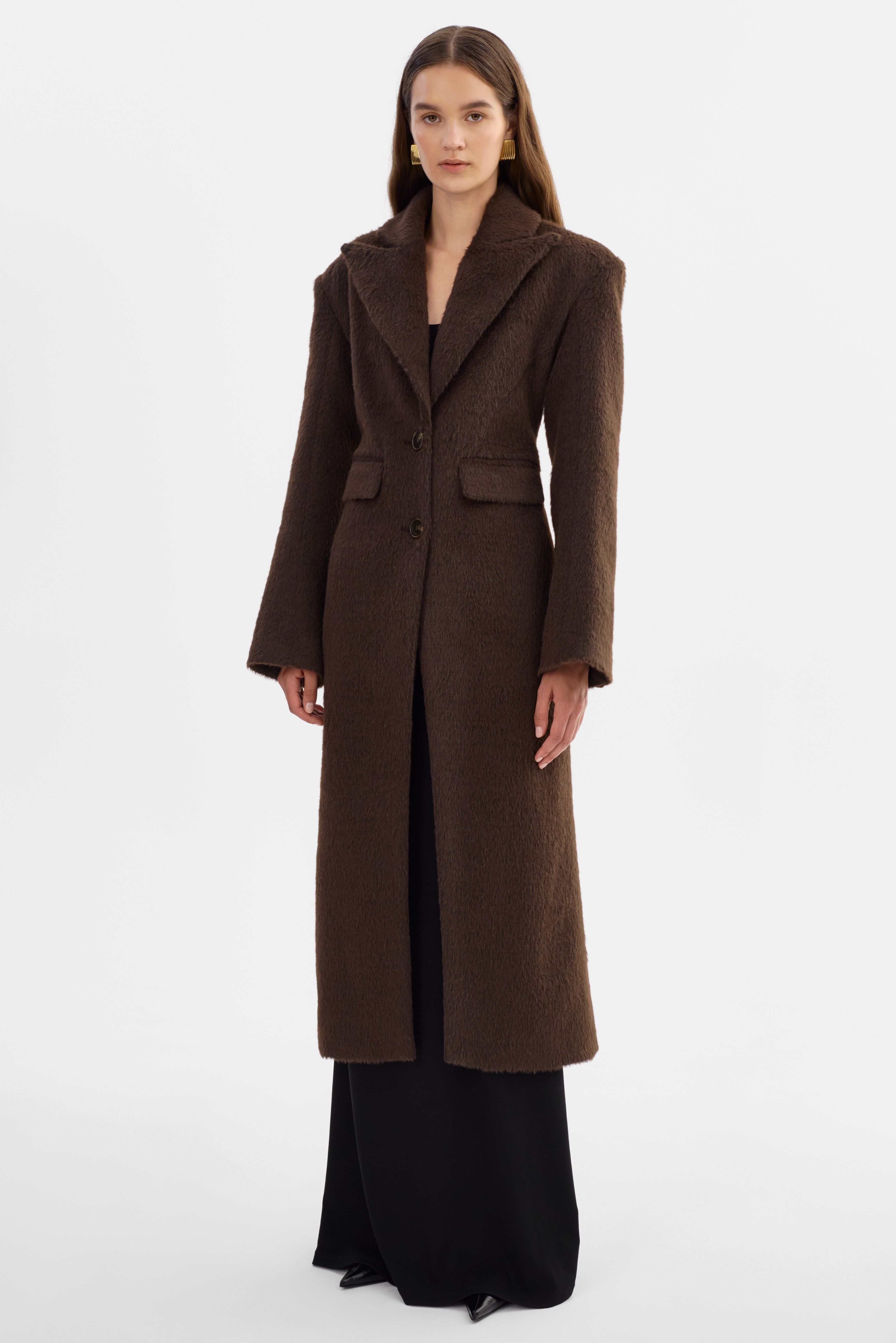 AALIYAH | Manteau texturé sablier