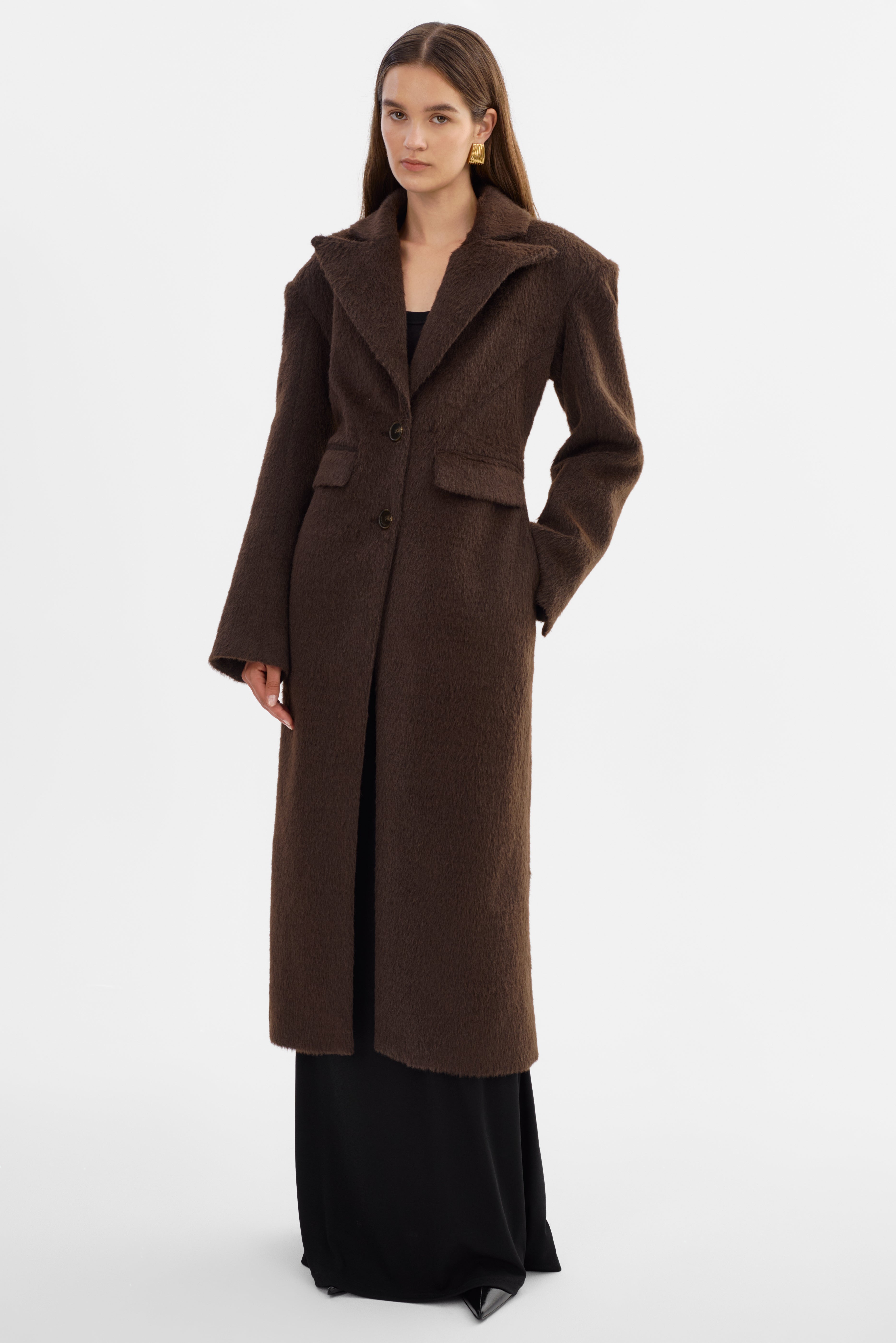 AALIYAH | Manteau texturé sablier