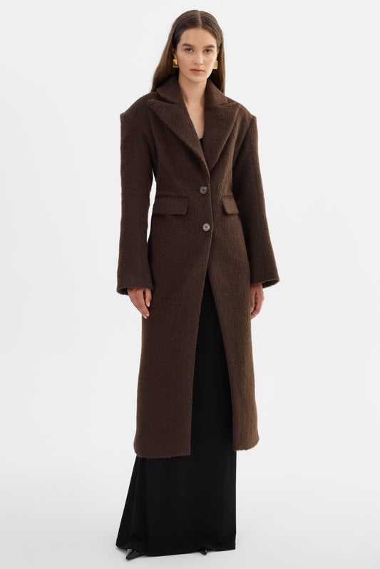 AALIYAH | Textured Hourglass Coat