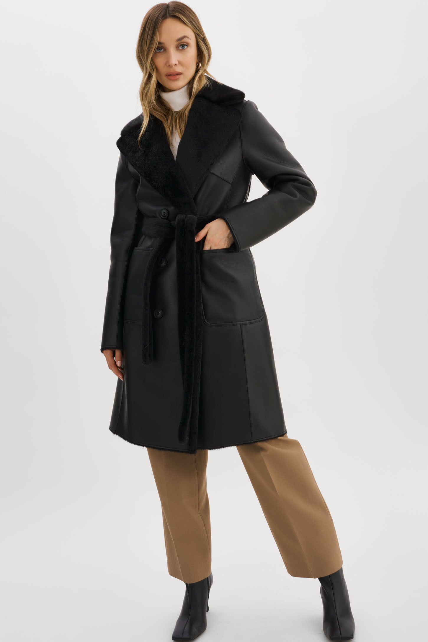 ABIGAIL | Reversible Faux Shearling Coat