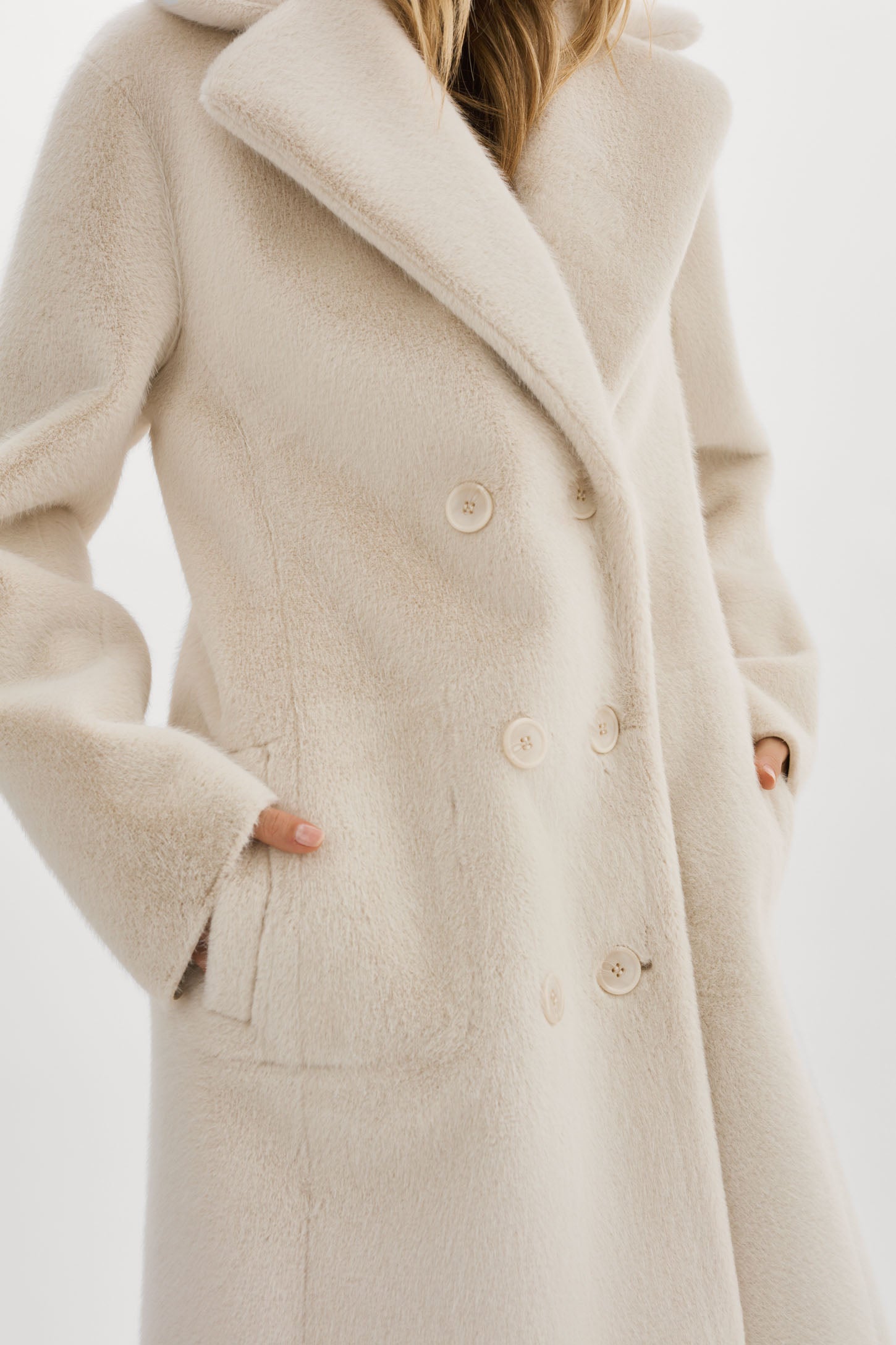 Shearling peacoat discount