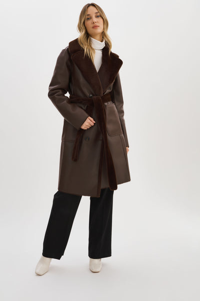 ABIGAIL | Reversible Faux Shearling Coat