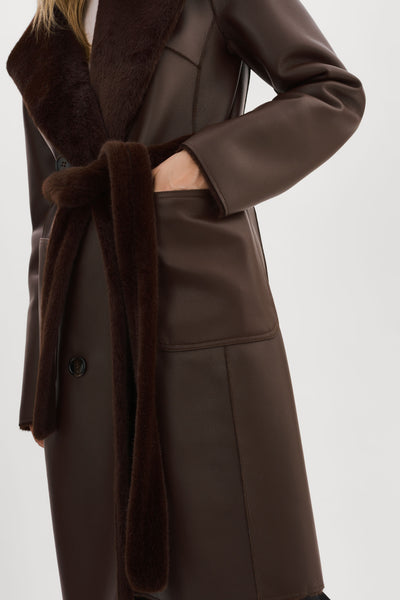 ABIGAIL | Reversible Faux Shearling Coat