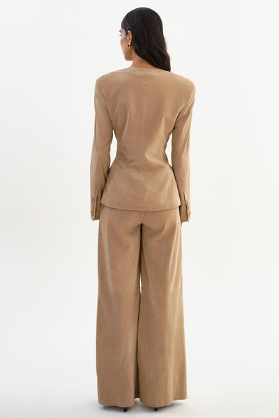 ABITHA | Hourglass Suede Jacket