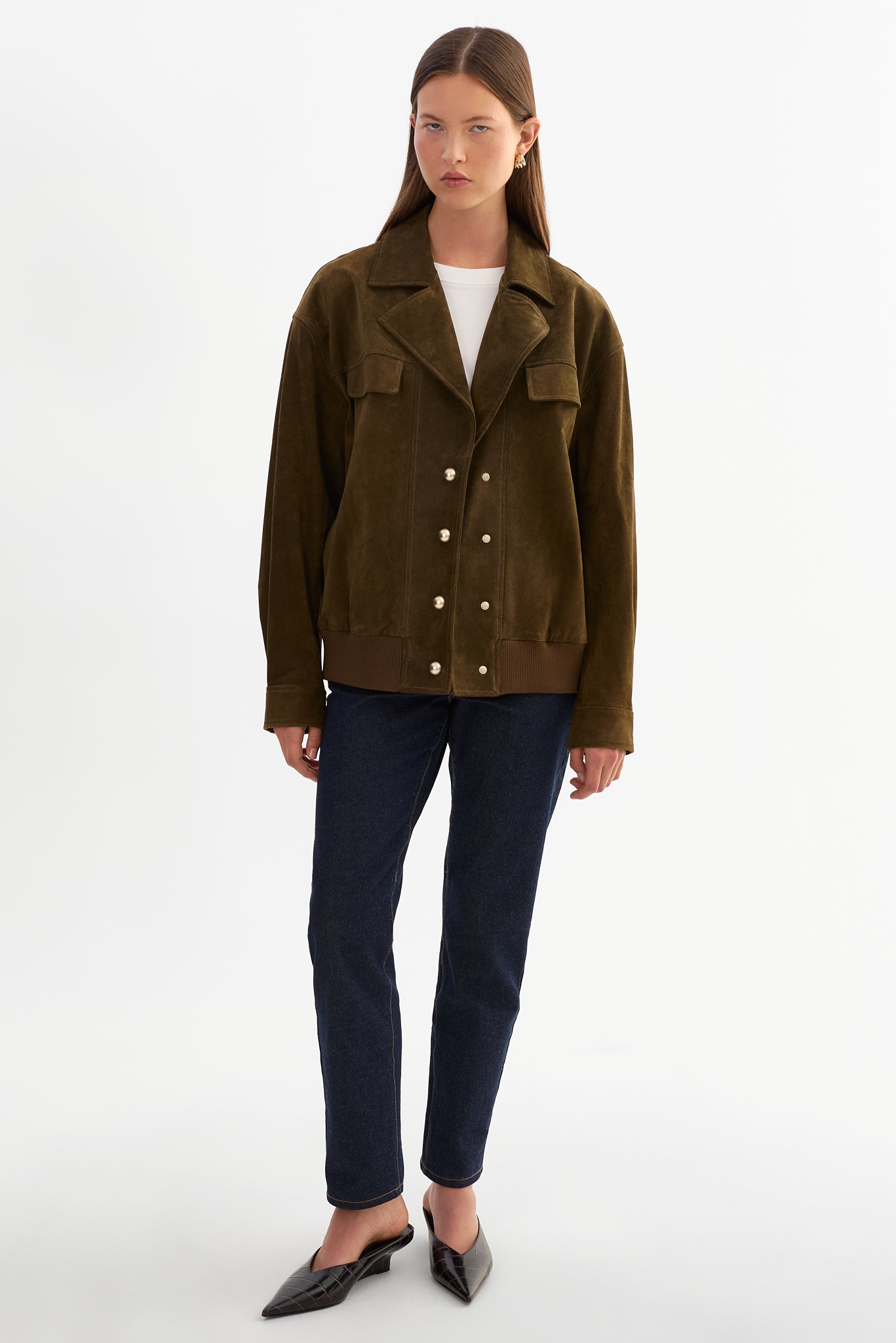 ALEDA | Oversized Genuine Suede Jacket