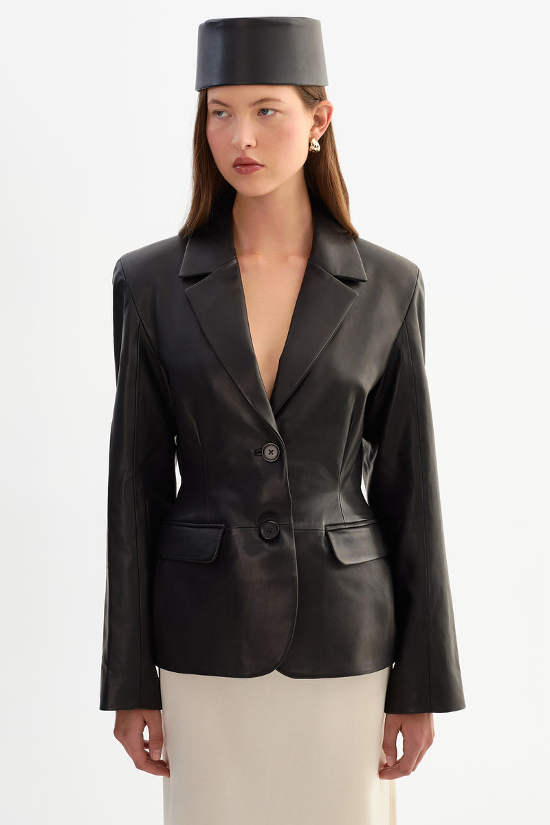 Hourglass Leather Blazer