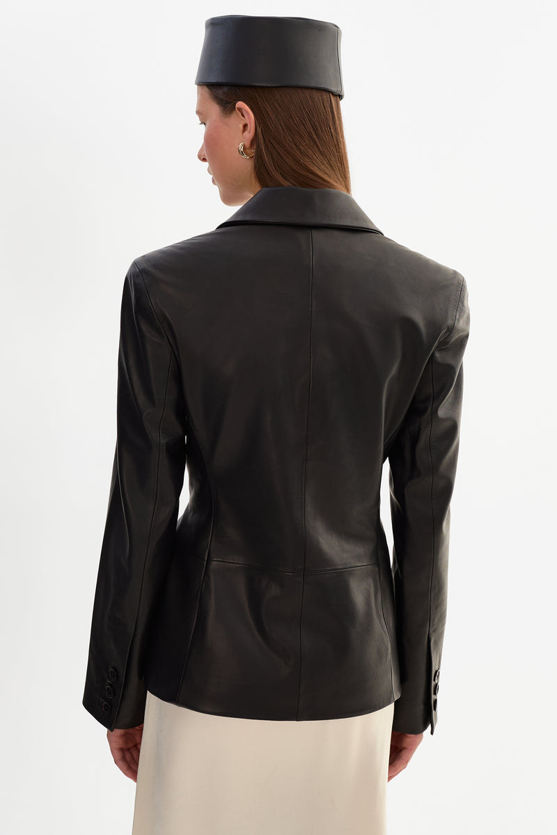 Hourglass Leather Blazer