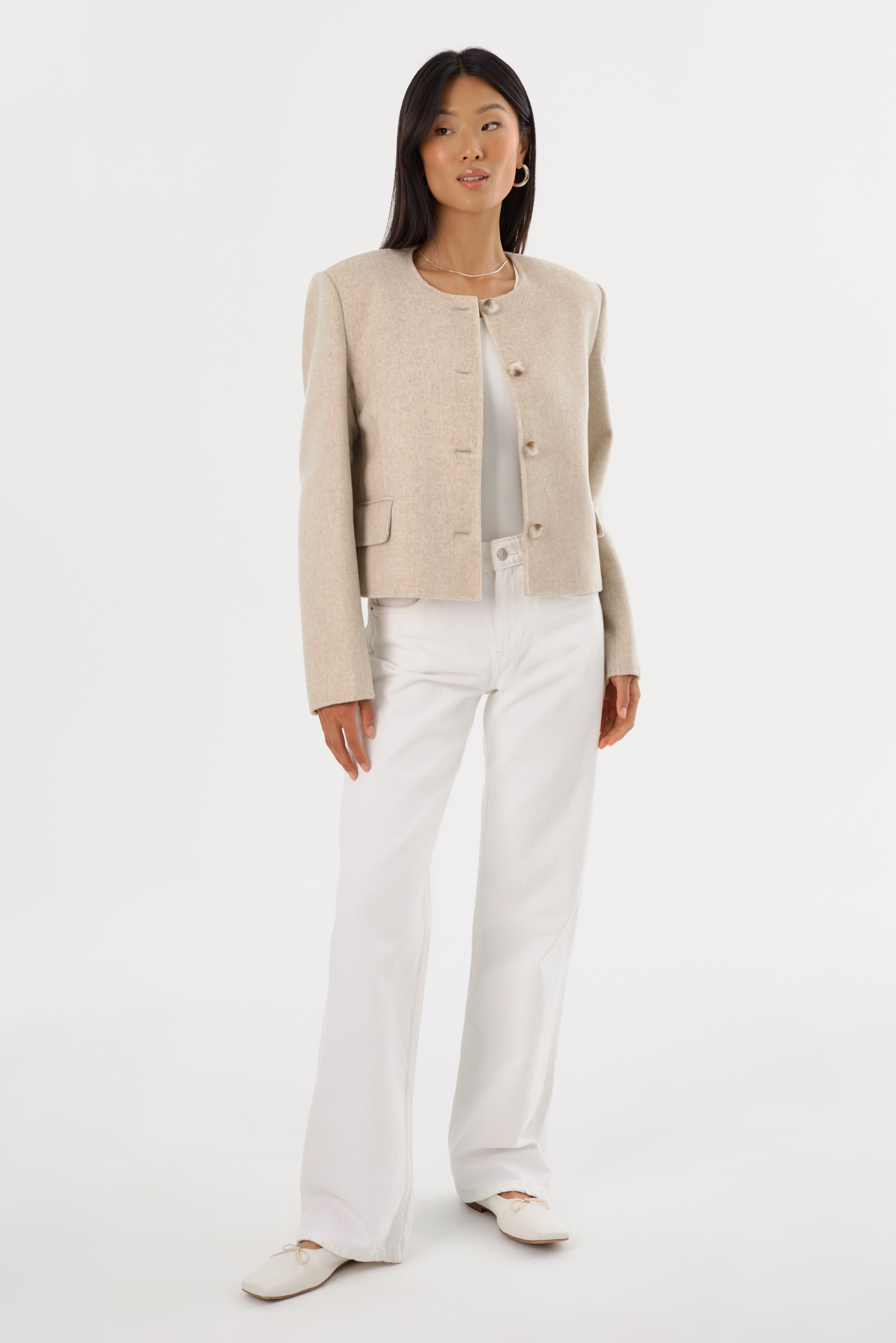 ALESSIA | Veste en laine double face