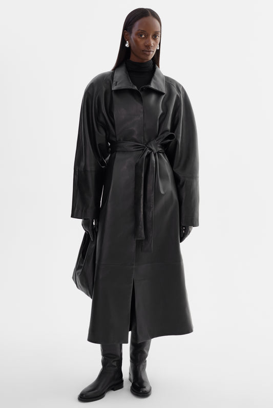 ALEXANDRA | Leather Coat