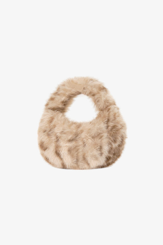 ALIX | Mini sac hobo en fausse fourrure 