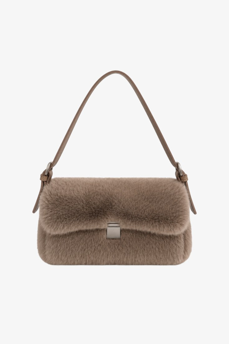 ALIZEE | Sac à épaule en fausse fourrure