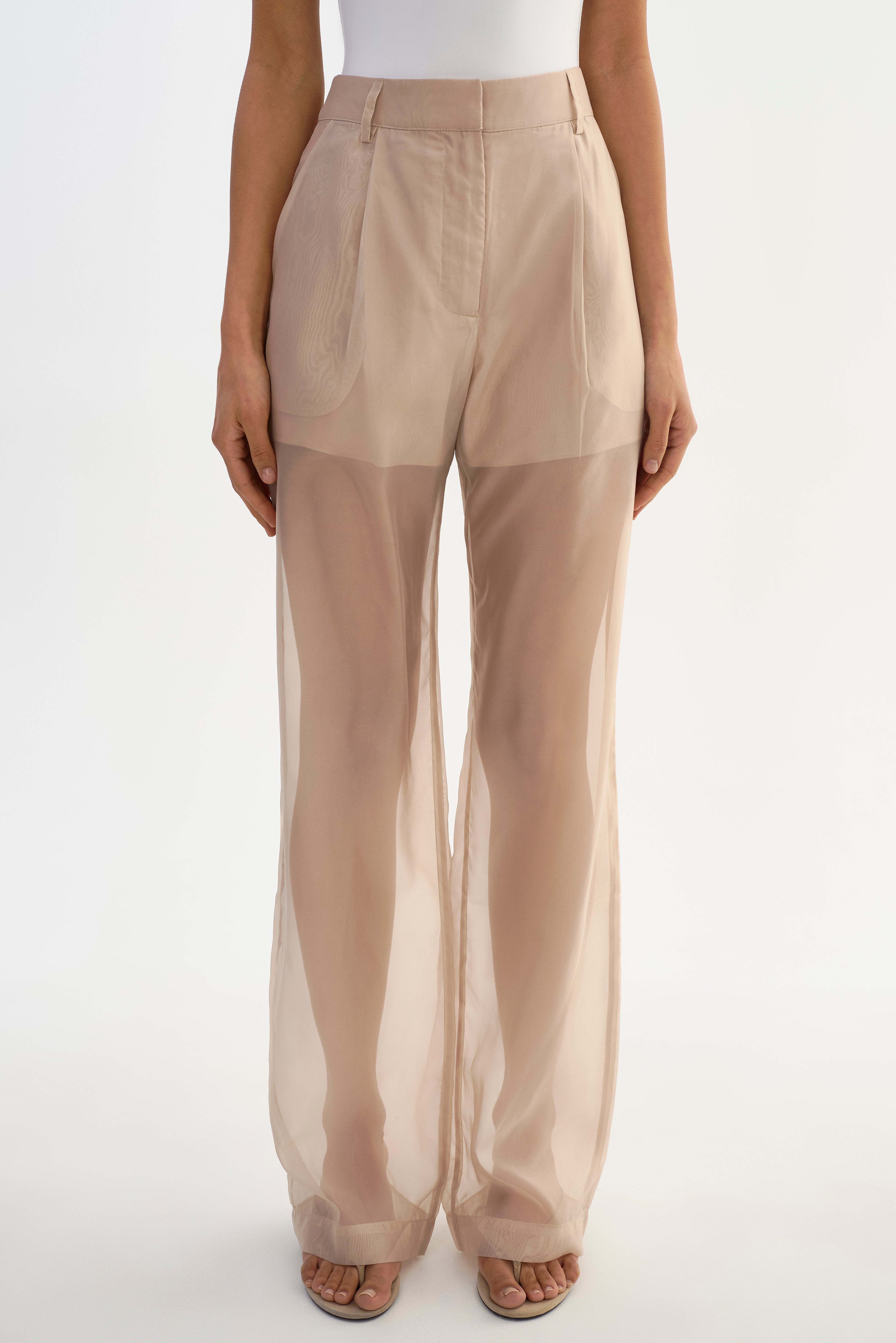 ALOMA | Pantalon semi-transparente