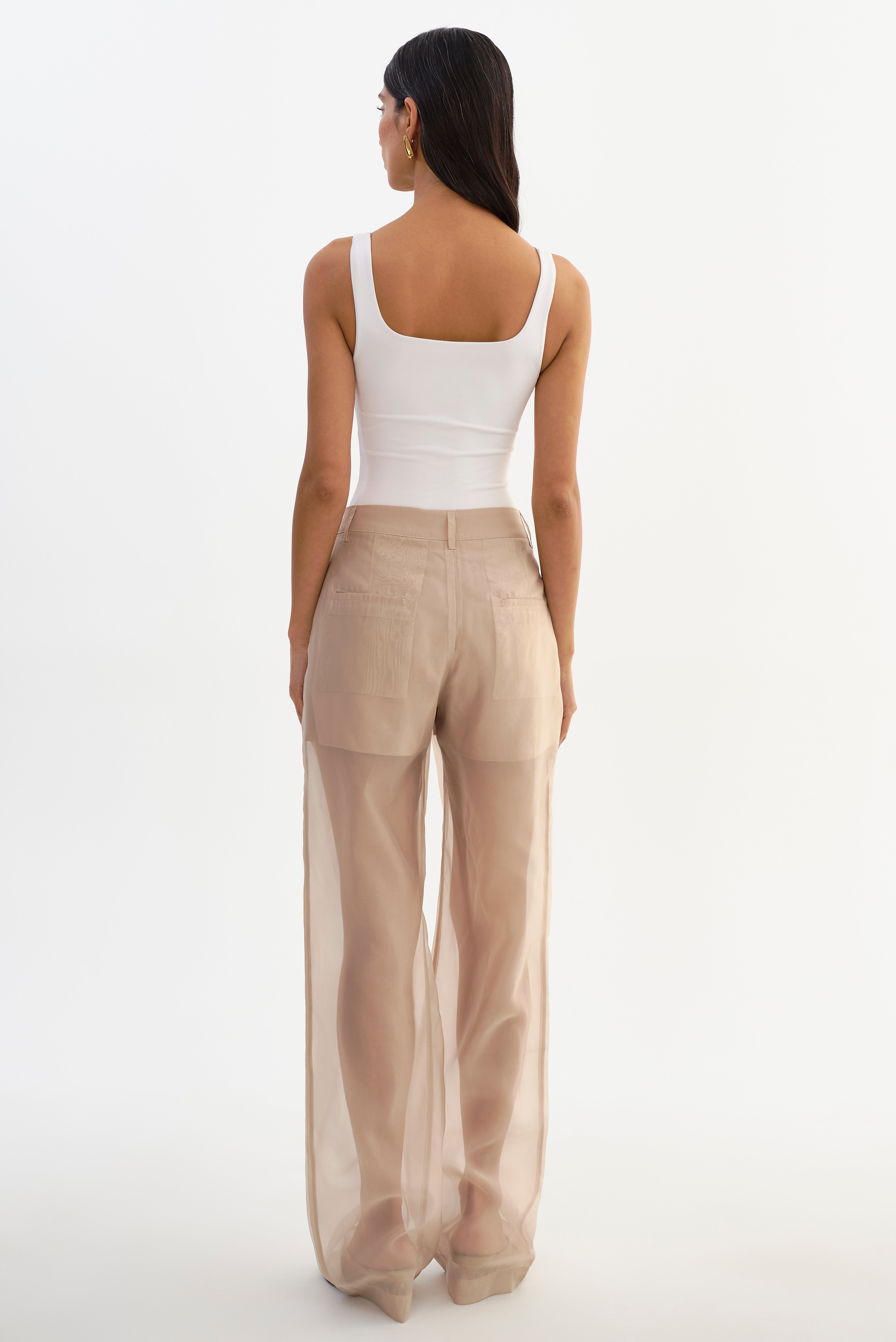 ALOMA | Pantalon semi-transparente