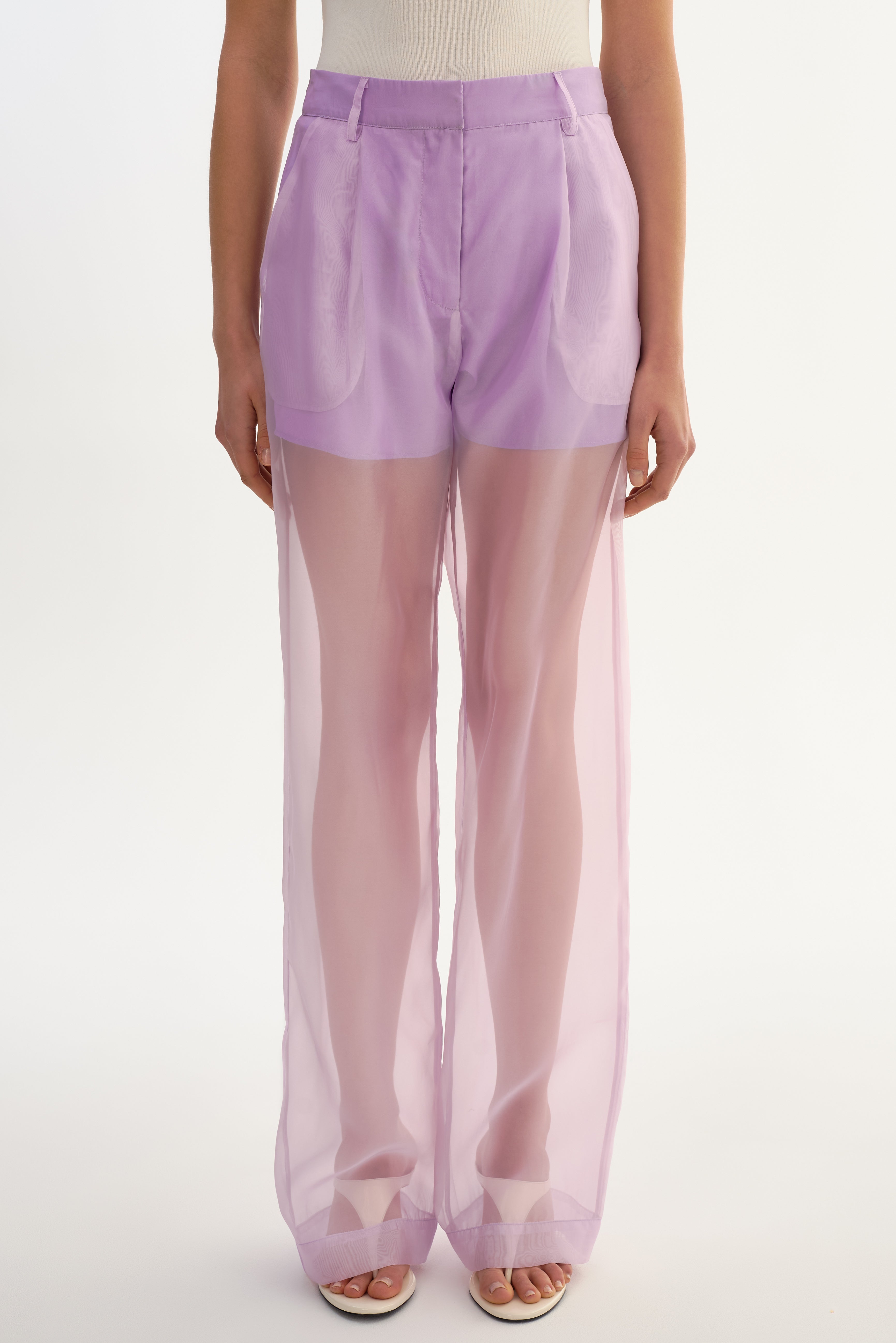 ALOMA | Pantalon semi-transparente