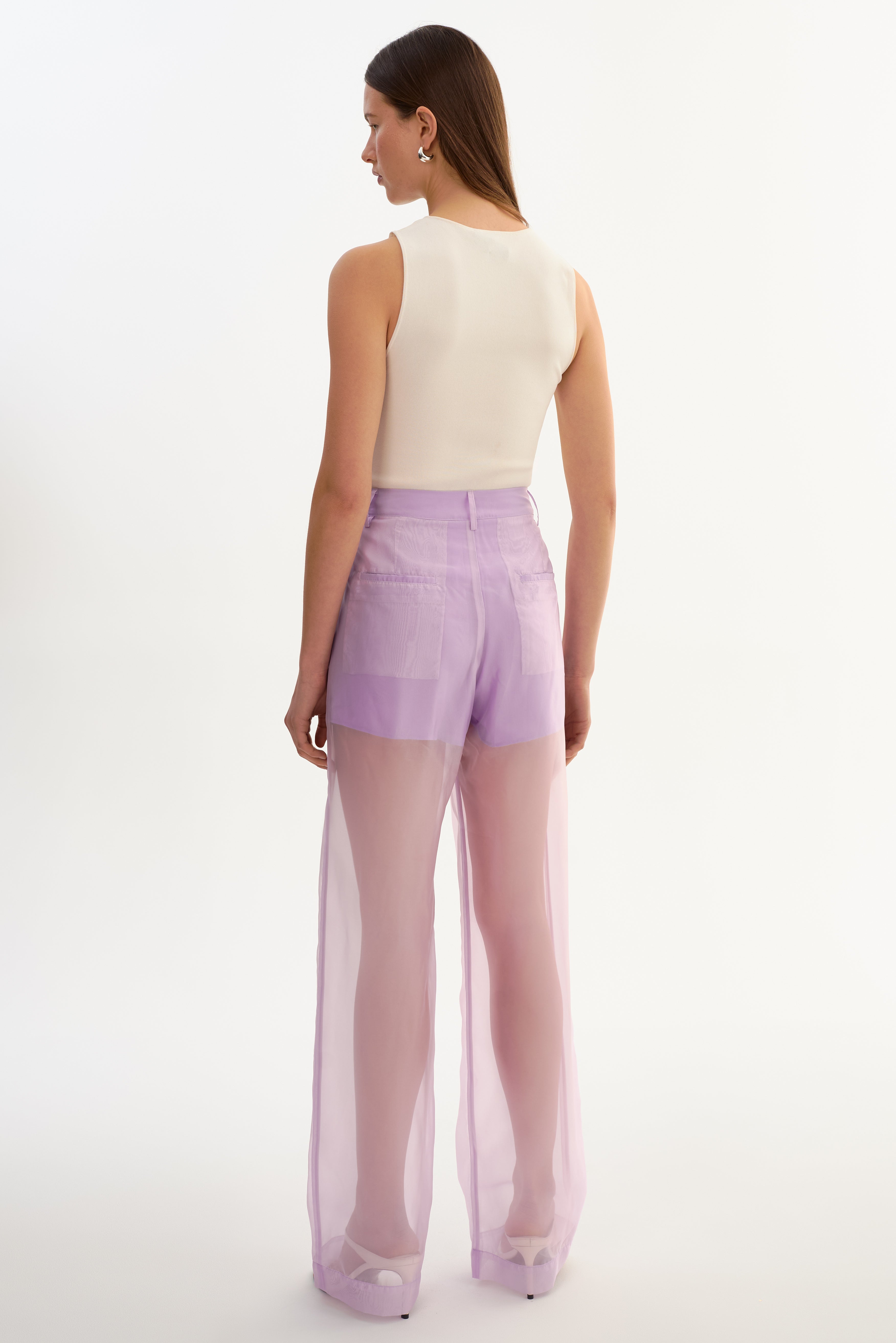 ALOMA | Pantalon semi-transparente