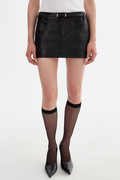 AMARA | Leather Mini Skirt
