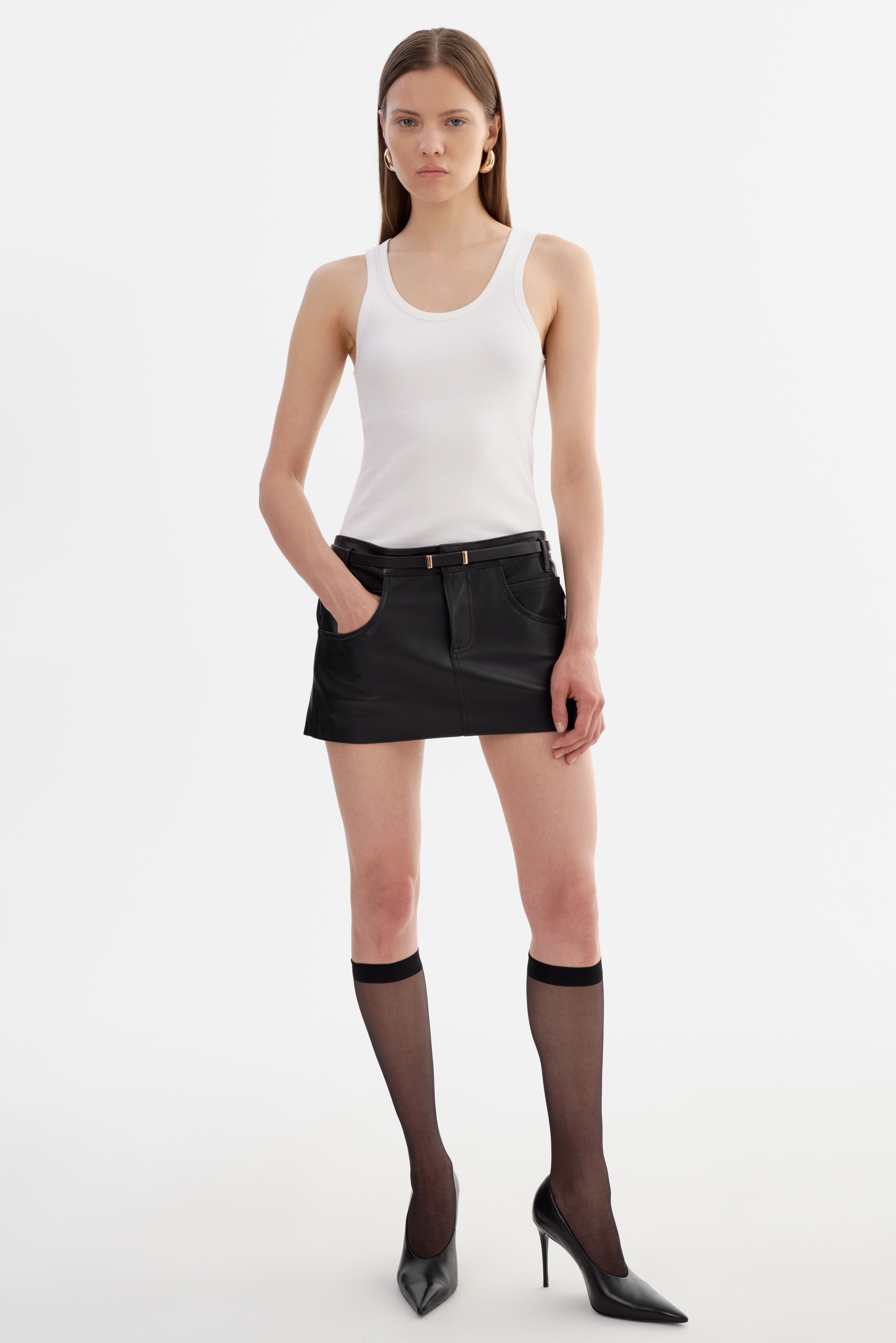 AMARA | Mini-jupe en cuir